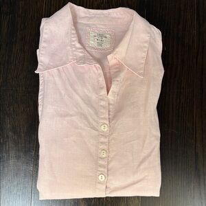 H&M Pink 100% Linen Shirt